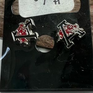 Arkansas razorbacks earrings, Arkansas razorbacks necklace, Arkansas jewelry